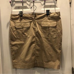 Old Navy Khaki Stretch Skirt 14